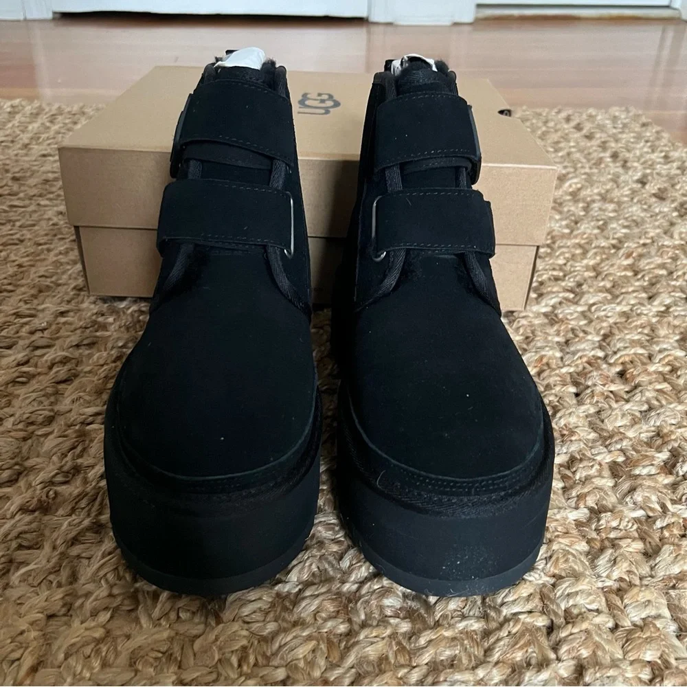 NWT UGG Neumel Platform Strap Chukka Boot Black Various Sizes - Picture 11 of 16